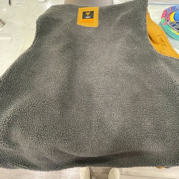 HAWX Men's Khaki Canvas Faux Sherpa Lined Work Vest, Light Brown/Tan - 2XL - Picture 12 of 16